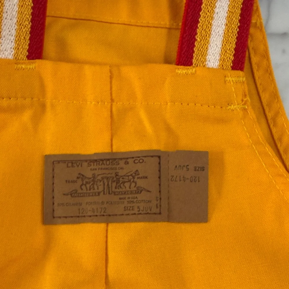Deadstock NWT Little Levi's Kids Overalls Sz 5T retro 1970s - Picture 5 of 9